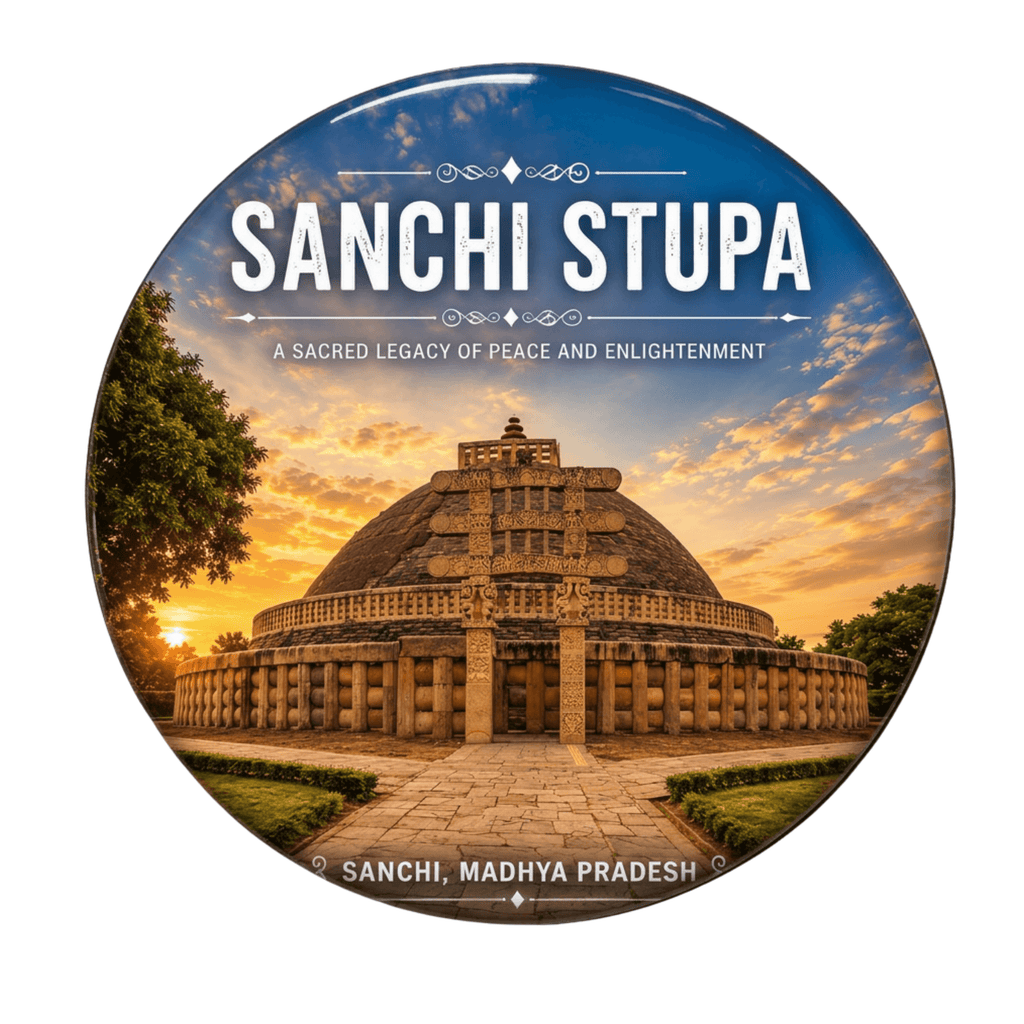Sanchi Stupa fridge magnet