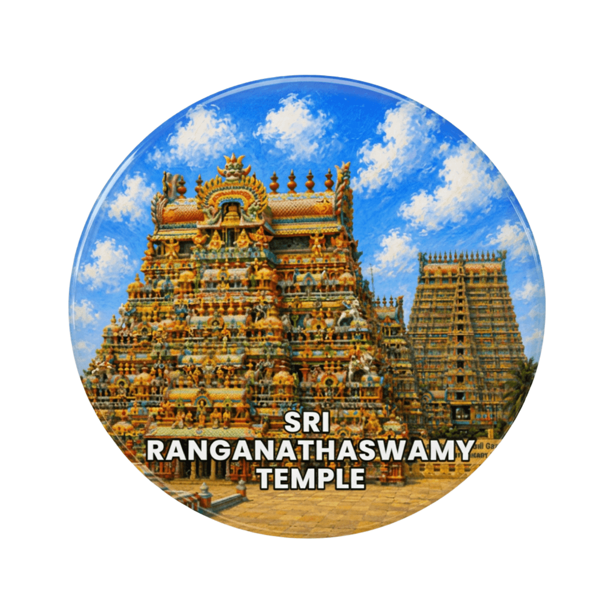 Ranganathaswamy Temple fridge magnet