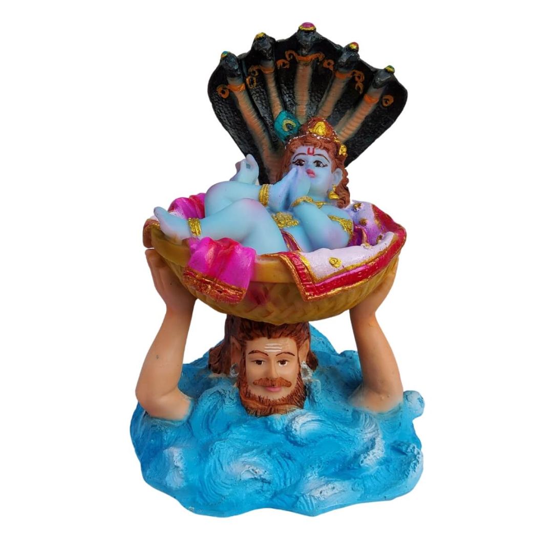 vasudev-carrying-baby-krishna-statue